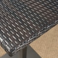 thumbnail image 5 of Edith Outdoor 3 Piece 40 in. Wicker Square Bar Set with Cushions, Multibrown, Light Brown, 5 of 5