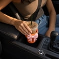 thumbnail image 5 of ZOUBAOQ Heart-Shaped Bear Car Cup Holder Adapter with Bow, Universal Drink Holder Insert for Vehicle Consoles, 5 of 7