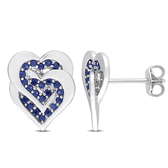 Everly Women's Created Sapphire Sterling Silver Earrings