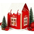 thumbnail image 3 of Christmas Wonderland Cottage Gift Box, 3D Pop Up Christmas House Gift Boxes, Large House Shaped Gift Boxes, Festive Goodie Bags Decorations, 3 of 5