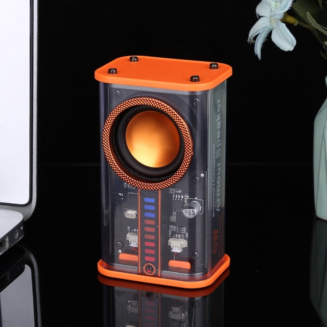 Altavoz Mecánico Transparente Sonido envolvente 3D inalámbrico Compatible con Bluetooth Altavoz compatible con Bluetooth 5.0