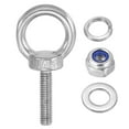 thumbnail image 5 of Uxcell M6 x 25mm Lifting Shoulder Eye Bolt 304 Stainless Steel Lifting Ring Threaded Eyebolt with Nuts and Washers 5Pcs, 5 of 5