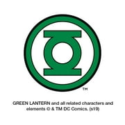 Green Lantern Logo Silver Plated Adjustable Novelty Ring