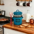thumbnail image 2 of Enamel Food Storage Jars With Airtight Lids For Large Kitchen Pantry Organization Durable And Stylish Containers For Flour Rice Pasta And Dry, 2 of 5