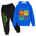 thumbnail image 3 of 2024 Nueva ropa para niños, conjunto de sudadera con capucha y pantalón, zapatillas deportivas, ropa deportiva para niños y niñas, otoño y primavera, 2 piezas, ropa para niñas pequeñas, 3 of 5