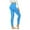 Blue, variant on WREESH Womens Yoga Pants Stretch Yoga Leggings Fitness Running Gym Sports Full Length Active Pants Yoga Full Length Pants Gray