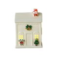 thumbnail image 1 of Ceramic Xmas Village Holiday House Figurine For Tabletop Indoor Festive., 1 of 5