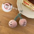 thumbnail image 3 of Bottone Lovely Plush Cherry Keychain Hang1ng Ornament Pendant Car Keyring Backpack Decoration Bag Charm Party Jewelry G1ft, 3 of 7