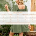 thumbnail image 5 of Women's V-Neck Tie Front Flutter Sleeve Mini Dress - Casual Short Sleeve Smocked Back A-Line Dress for Summer, 5 of 5