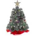 thumbnail image 1 of Tabletop Christmas Tree, Small Artificial Xmas Tree with LED Lights, Ornaments for Home Office Desk, 1 of 5