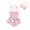 Pink, variant on Aojekbee Baby Girls Summer Romper Dress Sleeveless Floral Embroidery Tulle Romper with Headband