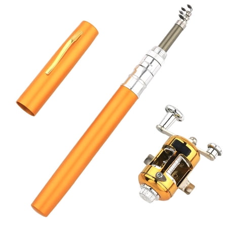 Bestsky Collapsible Fishing Rod Stylish Gift Fishing Pole Cold Weather Fishing Rod Gold