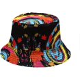 thumbnail image 5 of CoCopeaunts Cotton Bucket Hat Pattern Fisherman Hat Women Four Seasons Outdoor Sunscreen Men Fisherman Hat 2 Side Wearable, 5 of 8