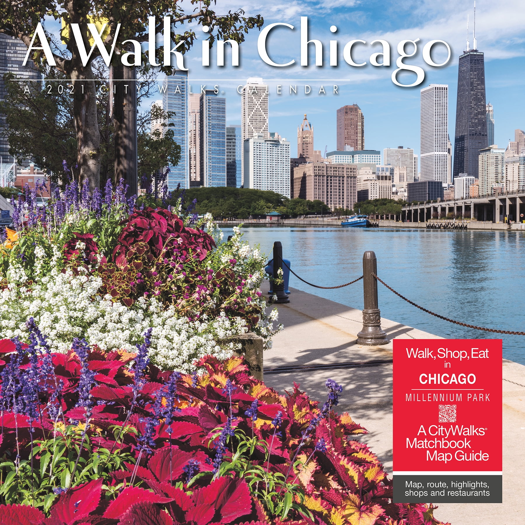 Willow Creek Press 2021 A Walk In Chicago Wall Calendar Walmart