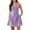 Purple B, variant on WRKEKC Short Sleeve Dress for Women, Summer Dresses for Women, Women's Casual Summer Dress Solid Color Crew Neck Mini Dresses With Pockets