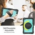thumbnail image 6 of Allytech Lenovo Tab M10 Plus 10.6" Case 3rd Gen 2022 TB-125F/TB-128F, Build-in Screen Protector Shoulder Strap 360 Rotating Kickstand Hand Strap Shock Absorbent Cover for Lenovo Tab M10 Plus 10.6", 6 of 8