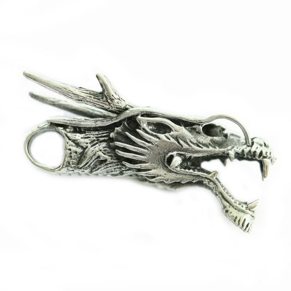 LINSION Pendants 925 Sterling Silver Dragon Mens Biker Punk Jewelry 8J034