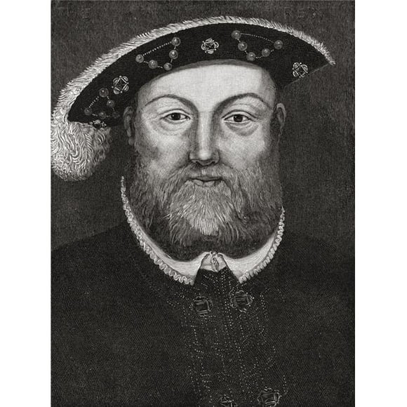 Henry VIII, 1491 to 1547 King of England From The Book Short History of The English People by J.R. Green Published London 1893 Poster Print, 24 x 34 - Large