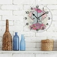 thumbnail image 3 of Dreamtimes Elephant Wall Clock, 10 Inch Silent Non Ticking Round Clock Oil Painting Clock Easy to Read Clock for Living Room Bedroom Bathroom Home Decor, 3 of 7
