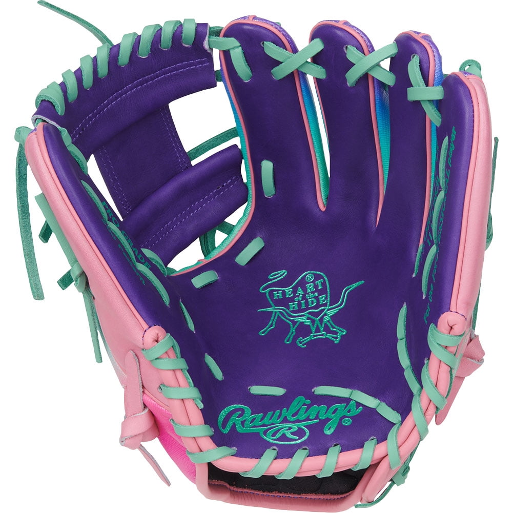 Rawlings LE Heart of the Hide Fun Burst 11.5" Baseball Glove (PROR204 2PUP) Purple/Pink 11.5