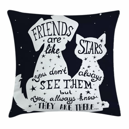 Dog Throw Pillow Cushion Cover Friends Are Like Stars Quote With Custom Decorative Dog Themed Pillows Dog Throw Pillow Cushion Cover Friends Are Like Stars Quote With Custom Decorative Dog Themed Pillows