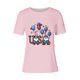 thumbnail image 3 of Tops de Ajuste Suelto para las Mujeres Sudadera Casual Impresa Manga Corta Cuello Redondo Superior, Poliéster, 3 of 7