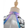 thumbnail image 6 of Xnihocha Kids Girls Sleeveless Alien Dress Sequins Shiny Tutu Dress Outer Space Dress up Dresses Silver 10, 6 of 7