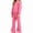 Pink, variant on ITSAME Girls Outfit 2-Piece Cotton Crewneck Sweatshirt and Flared Sweatpants Fall Winter Casual Set Size 7