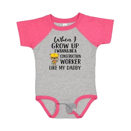 

Inktastic Future Construction Worker Like Daddy Gift Baby Boy Bodysuit