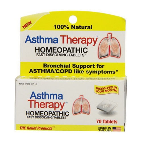 Asthma Therapy Fast Dissolving Tablets, Homeopathic 70 Ea, 3 Pack