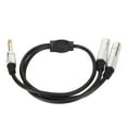 thumbnail image 1 of Cable mono macho a conector hembra de doble pulgada, divisor estéreo de 1/4 de pulgada Cable divisor estéreo Y Cable divisor de doble pulgada Diseño fácil de usar, 1 of 8