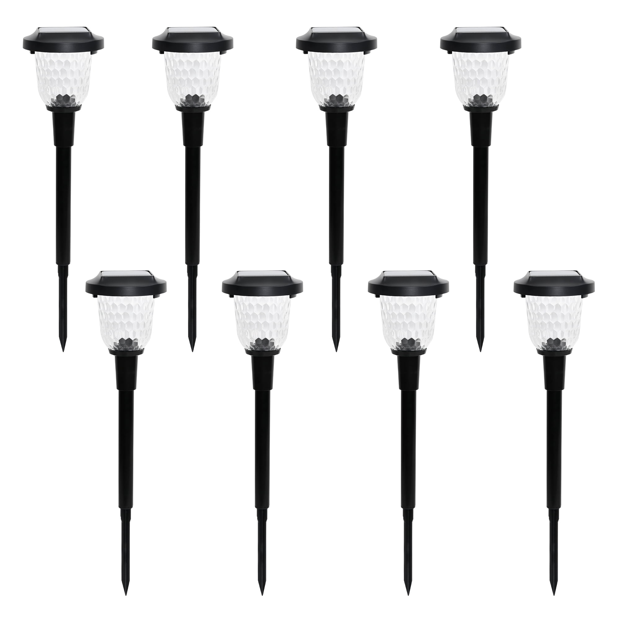 Homore Solar Pathway Lights, Garden Lights Autoon/off Solar Landscape Lights for Lawn Patio