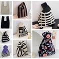 thumbnail image 2 of Bolso de punto, bolso de punto para mujer, bolso de muñeca, bolso de hombro, bolso cuadrado pequeño, bolso de mano, 2 of 6