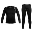 thumbnail image 2 of Invierno térmico motocicleta ciclismo Jersey y pantalones trajes de secado rápido camisa de montar Negro Cola Trajes de ciclismo, 2 of 8