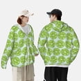 thumbnail image 4 of Lsque Green Lemon Slices UPF 50+ Lightweight Sun Protection Men's Women's Long Sleeve Shirt, Hoodie Performance -Small, 4 of 9