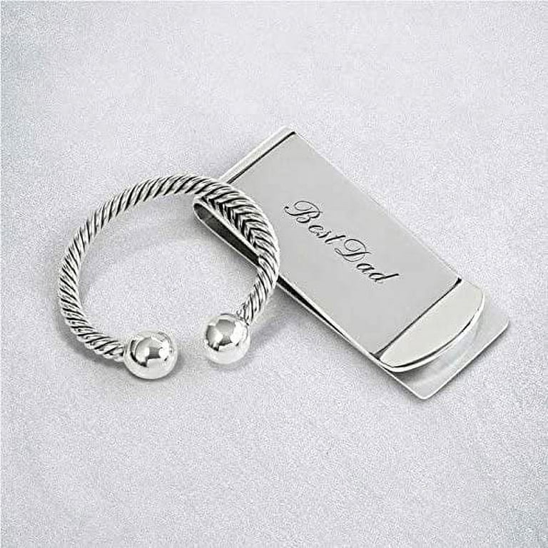 Personal Essentials Heart Tag Key Ring in Sterling Silver