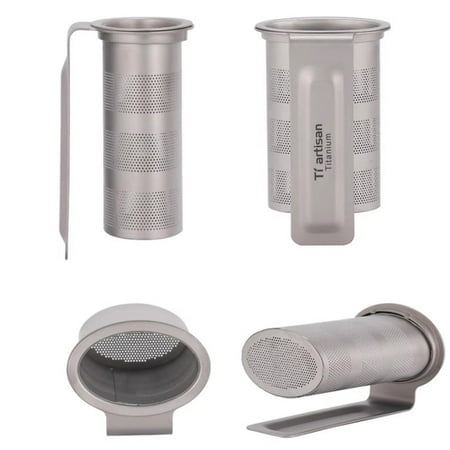 

Titanium Mesh Tea Infuser Basket Tea Strainer Teapot Leaf Spice Tea Cup Filter