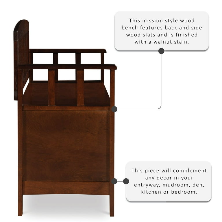 Garrity wood storage bench online