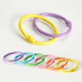 thumbnail image 3 of 50 Pcs Colorful Metallic Loose Leaf Binder Rings Trianu Book Rings, 1 inch Metal Steel Paper Rings Keychain Key Rings Index Cards Notebook Rings for Office, 10 Assorted Colors, 3 of 8