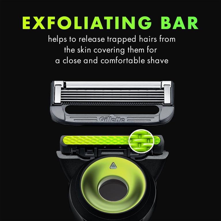 Gillette Labs with Exfoliating Bar Mens Razor Neon Edition - 1