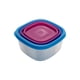 thumbnail image 3 of Contenedores Para Alimentos Ideen De Plástico Cuadrados Juego De 3 Piezas 200 a 550 ml, 3 of 4