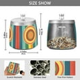 thumbnail image 2 of Yayeee Ashtray with Lid for Cigarette Smokeless Stainless Steel Home Ash Holder, Colorful Stripes, 2 of 7