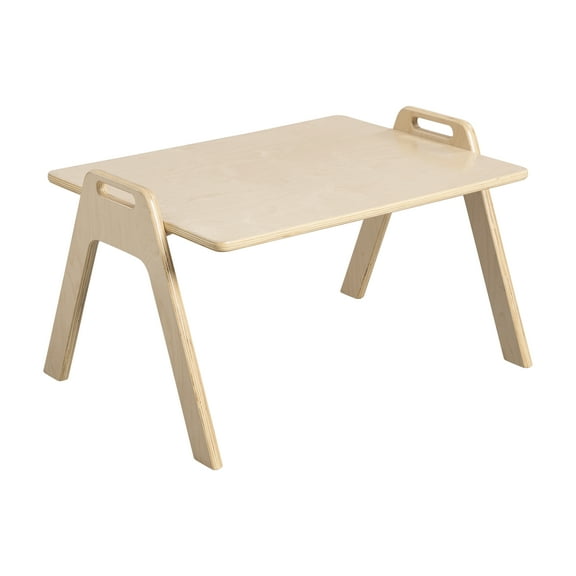 ECR4Kids Wooden Table2Go Children's Activity Lap Desk, Montessori Furniture, Natural