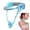 Blue, variant on NCQ Adjustable Neck Support, Neck Brace Cervical Collar, Portable Neck Traction Device Neck Stretcher Forward Head Neck Posture Corrector for Women and Men Cervical Spine Pressure Relief (Pink)
