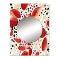 thumbnail image 2 of Designart "Pattern Of Red And White Polka Dots II" Geometric Mirror Wall Decor - Modern Red Polka Dots Mirror Wall Art For Entryway - 32" x 24" Inch, 2 of 5