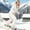 White, variant on Girls Snowsuit Fleece Hooded Ski Suit Winproof Waterproof Snow Romper Full Zip Long Sleeve Jumpsuit Winter Warm Outdoor Sport Outfits