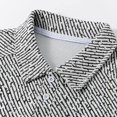 thumbnail image 6 of IWRICH Men's Knit Oversize Polo Shirts Short Sleeve Plus Size Henley Collared Shirt Summer Baggy Streetwear White XL, 6 of 6