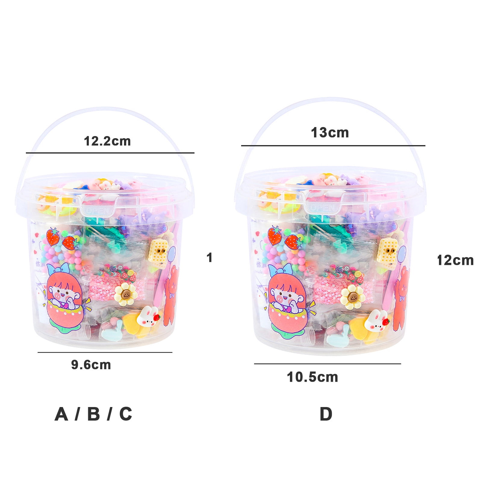 Fvsianol Hair Clip DIY Material DIY Barrette Material 1 Set Hair Clip DIY Material Cartoon Simulation Cream Quick Dry Train Creativity Sequin Children Toys Hair Clip Material
