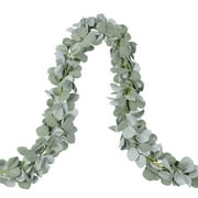 Eucalyptus Garlands 6.5ft Lamb’s Ear Greenery Garland Silver Dollar Leaves Vines for Wedding Centerpiece Party Backdrop Decor