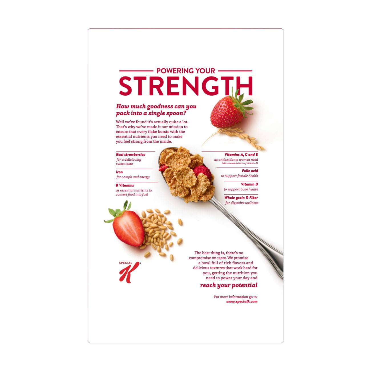 Kellogg's Special K Breakfast Cereal, Red Berries, 19.5 Oz